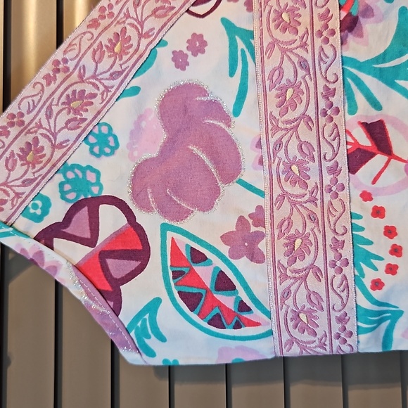 NWoT girls 6-8 monsoon style cotton top cami adjustable tiestrings, never worn - Picture 3 of 9